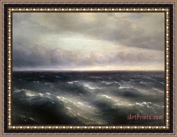 Hovhannes Aivazovsky The Black Sea. (A storm begins to whip up in the Black Sea) Framed Painting