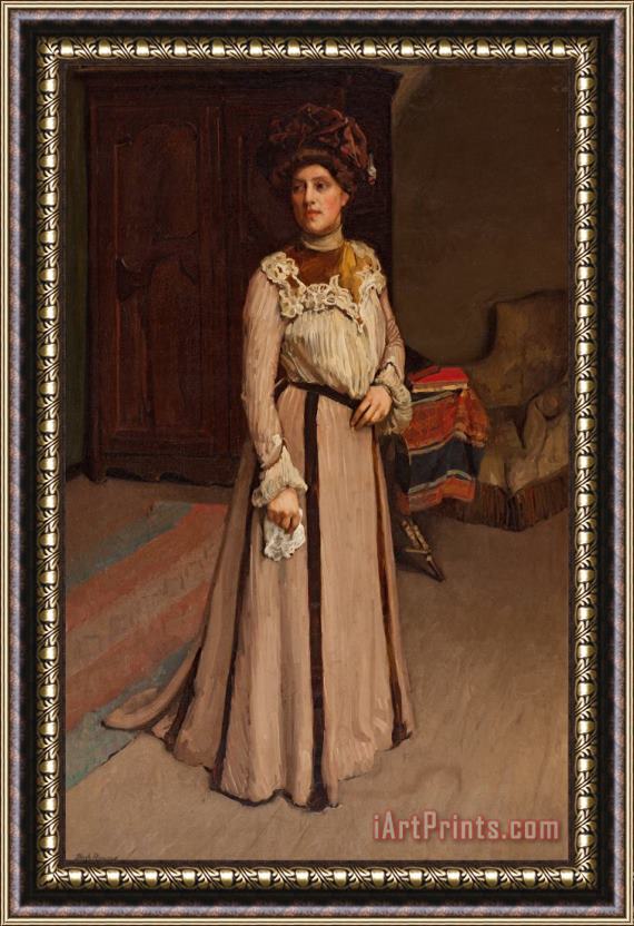Hugh Ramsay A Lady of Cleveland, U.s.a. Framed Print