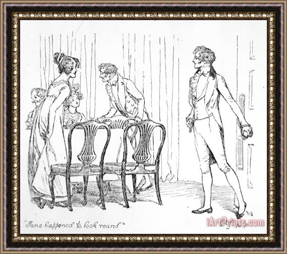 Hugh Thomson Scene From Pride And Prejudice By Jane Austen Framed Print