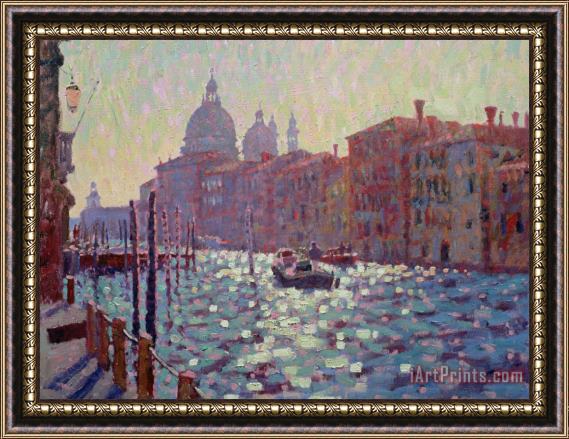 Hugo Grenville The Grand Canal Shortly After Sunrise Framed Painting