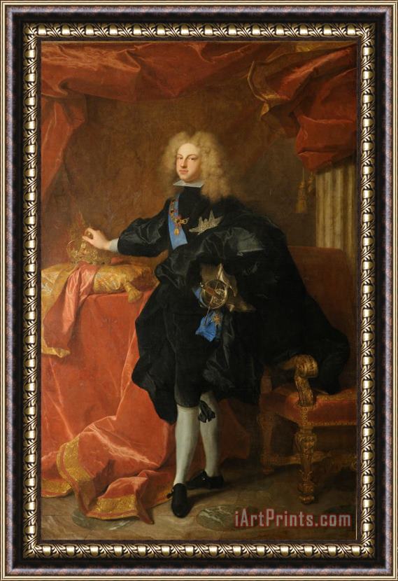 Hyacinthe Rigaud Philippe V, Roi D'espagne (1683 1746) Framed Painting