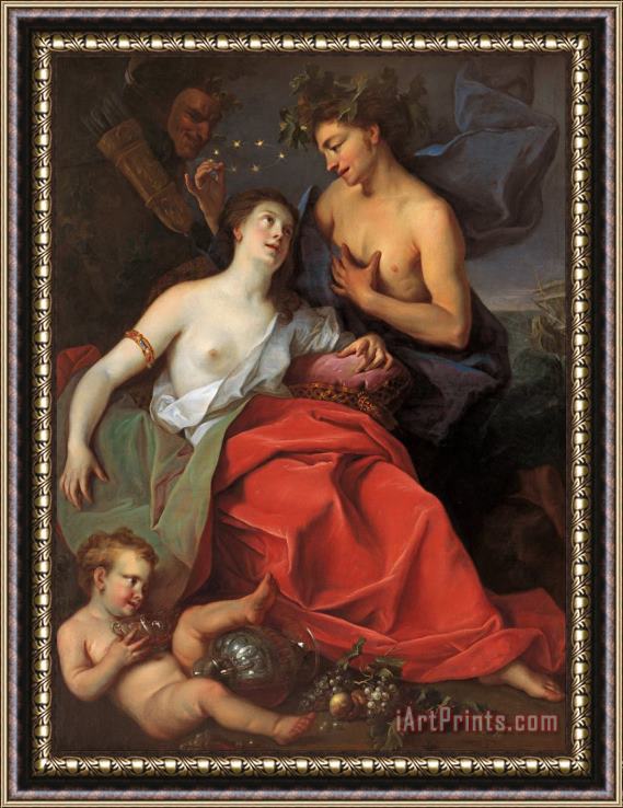 Ignaz Stern Bacchus And Ariadne Framed Painting