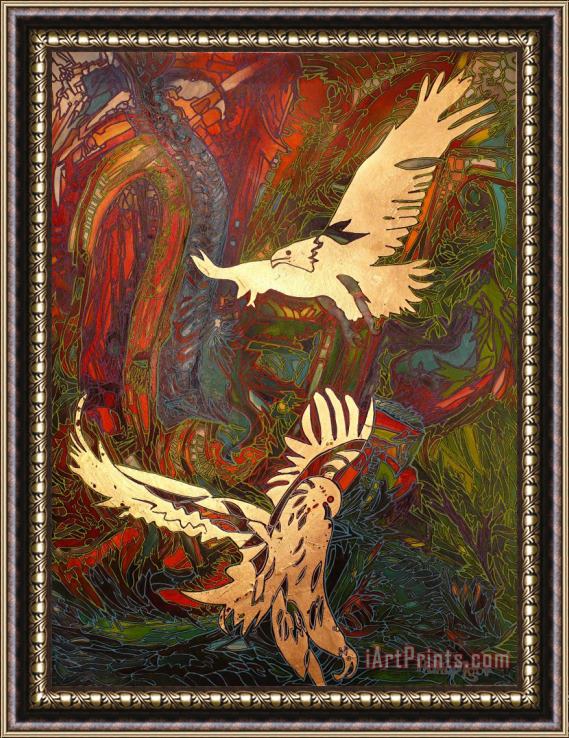 Igor Eugen Prokop Aquila non captat muscas.Eagles don't catch flies Framed Painting