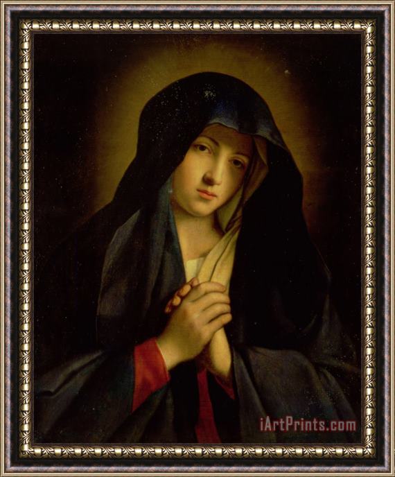 Il Sassoferrato The Madonna in Sorrow Framed Painting