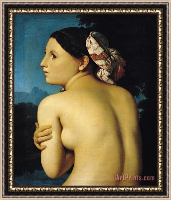 Ingres Female Nude Framed Painting
