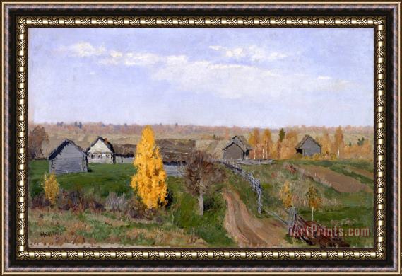 Isaac Levitan Golden Autumn. Slobodka Framed Print