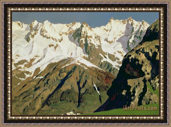 Isaak Ilyich Levitan Mount Blanc Mountains Framed Print