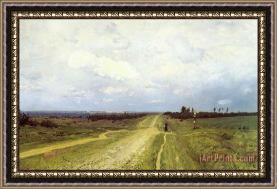 Isaak Ilyich Levitan The Vladimirka Road Framed Painting