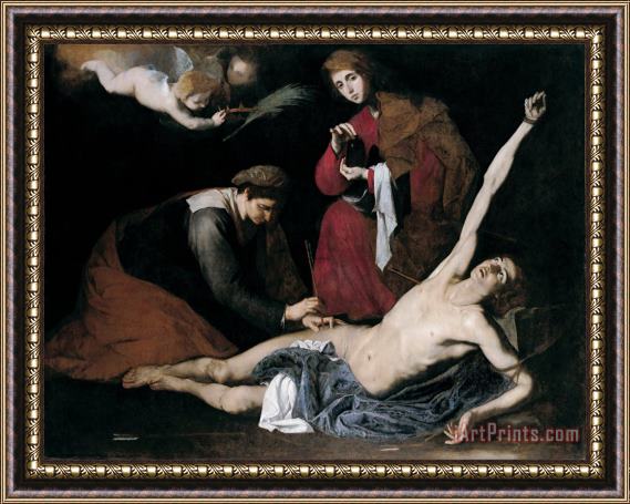 Italian Saint Sebastian Tended by The Holy Women Framed Print
