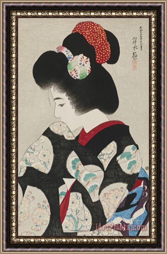 Ito Shinsui Young Girl Framed Painting