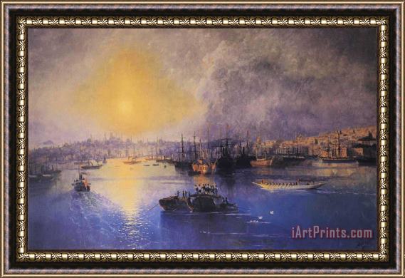 Ivan Constantinovich Aivazovsky Constantinople Sunset Framed Painting