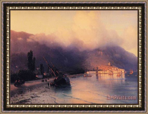 Ivan Constantinovich Aivazovsky View of Yalta Detail Framed Print