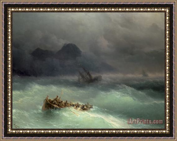 Ivan Konstantinovich Aivazovsky The Shipwreck Framed Print