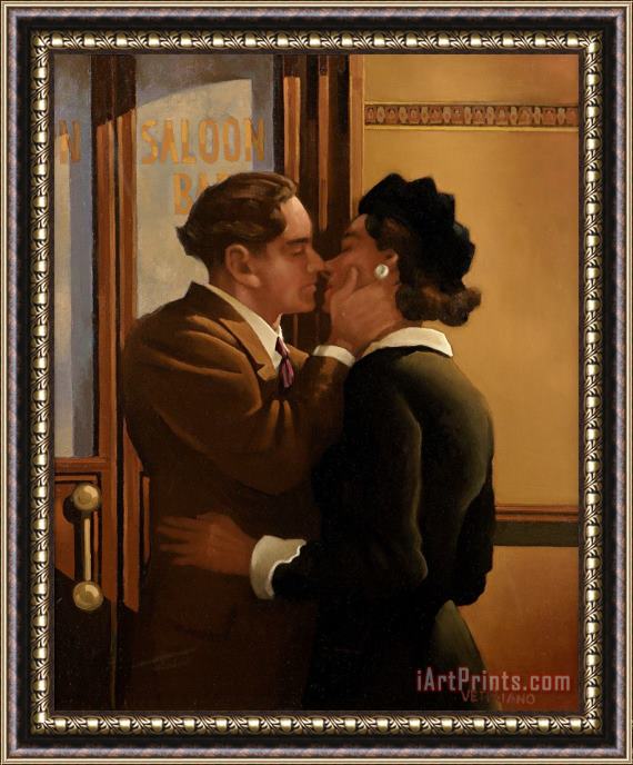 Jack Vettriano Ae Fond Kiss, 1992 Framed Painting