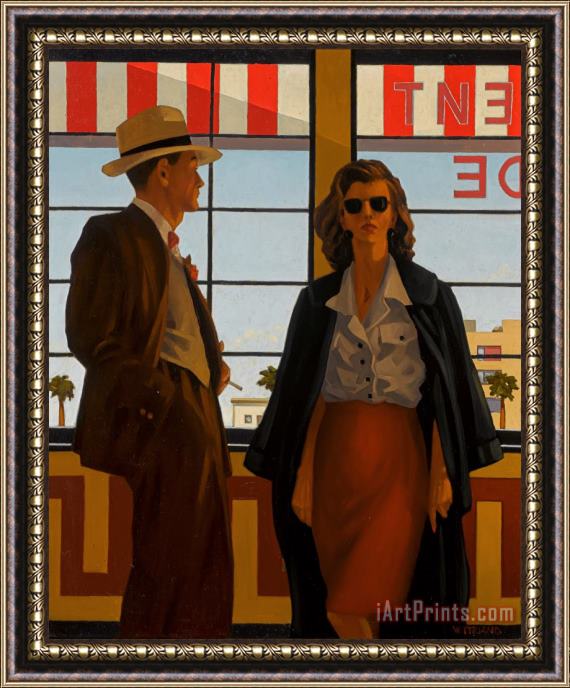 Jack Vettriano Cafe Couple, 1993 Framed Painting