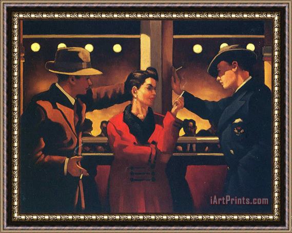 Jack Vettriano Cleo And The Boys Ii Framed Painting