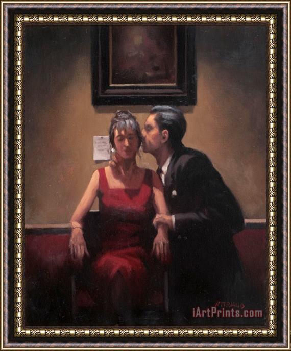 Jack Vettriano Intimate Whispers Framed Painting