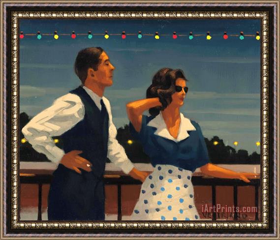 Jack Vettriano Midnight Blue Study Framed Painting