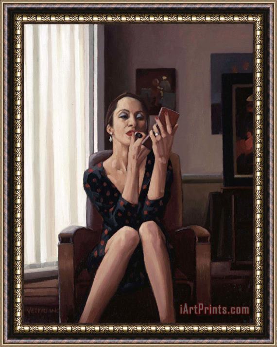 Jack Vettriano Only The Deepest Red Framed Painting