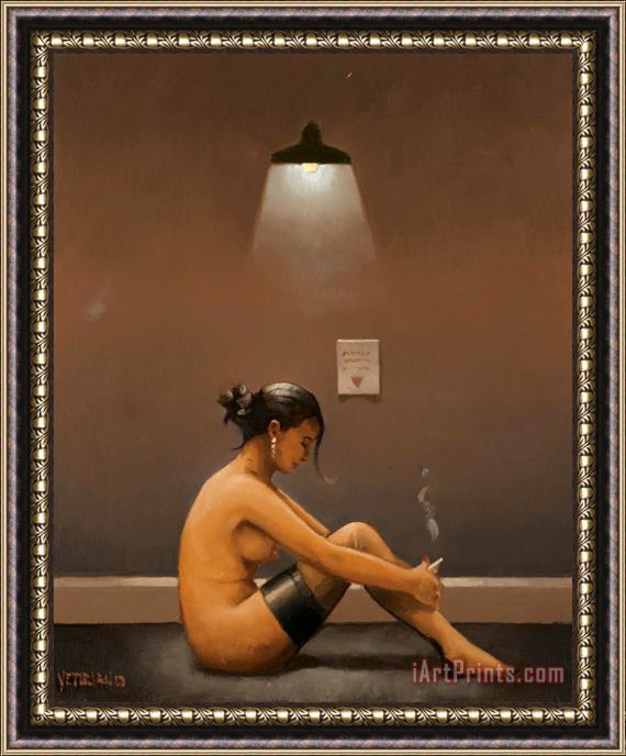 Jack Vettriano Seated Nude (study) Framed Print