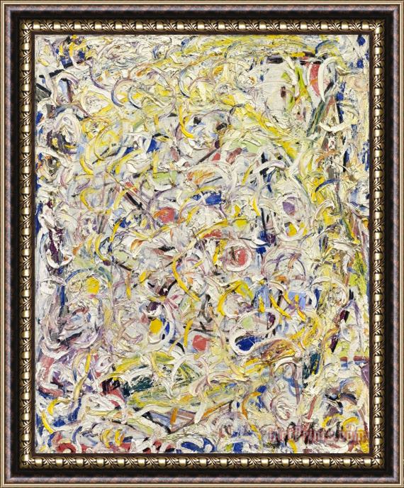Jackson Pollock Shimmering Substance C 1946 Framed Painting