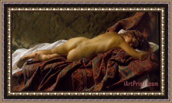Jacob Collins Reclining Nude Framed Print