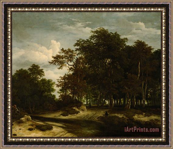 Jacob Isaacksz. van Ruisdael The Great Forest Framed Painting