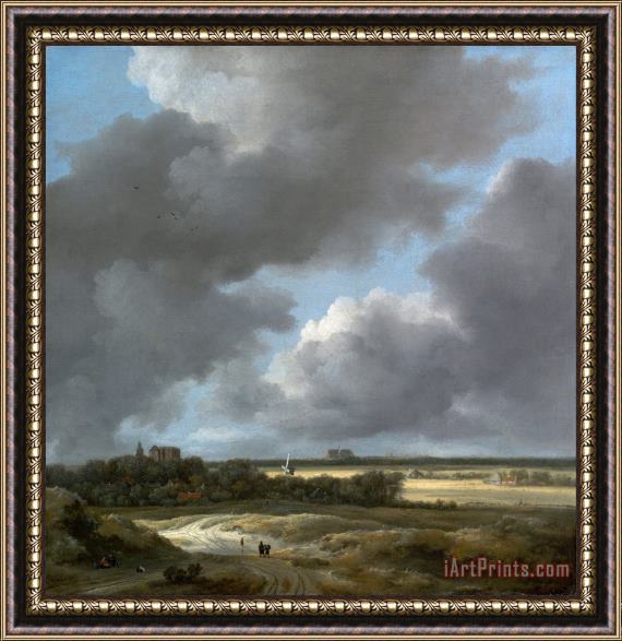 Jacob Isaacksz. van Ruisdael View of Alkmaar Framed Painting