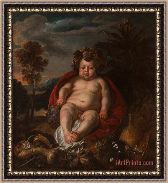 Jacob Jordaens Bacchus As a Child Framed Painting