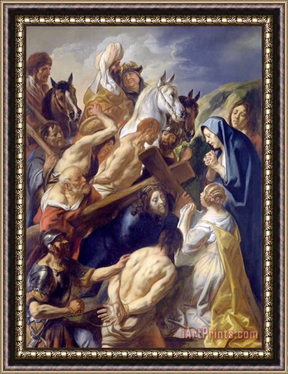 Jacob Jordaens The Carrying of The Cross Framed Painting