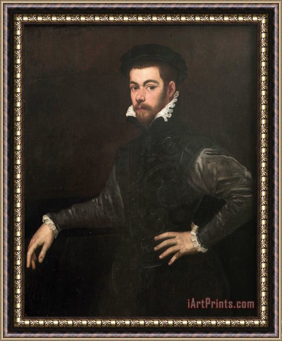 Jacopo Robusti Tintoretto Portrait of a Gentleman Framed Print