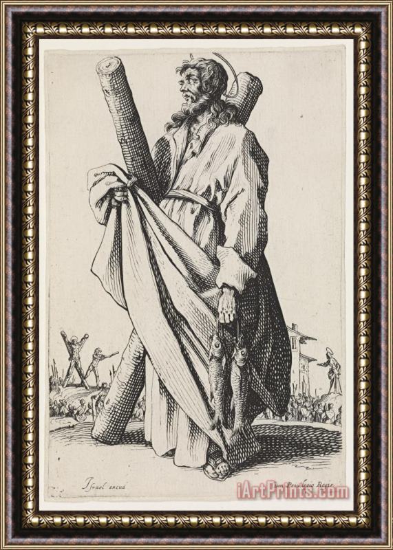 Jacques Callot St. Andrew Framed Print