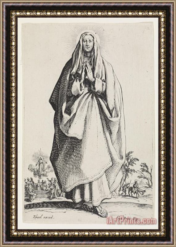 Jacques Callot The Virgin Mary Framed Painting
