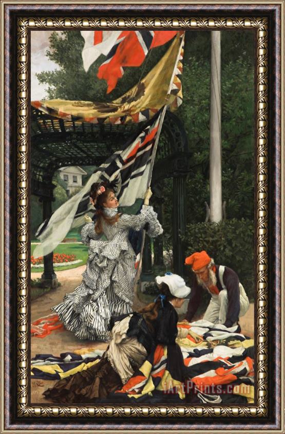 Jacques Joseph Tissot  Still on Top Framed Painting