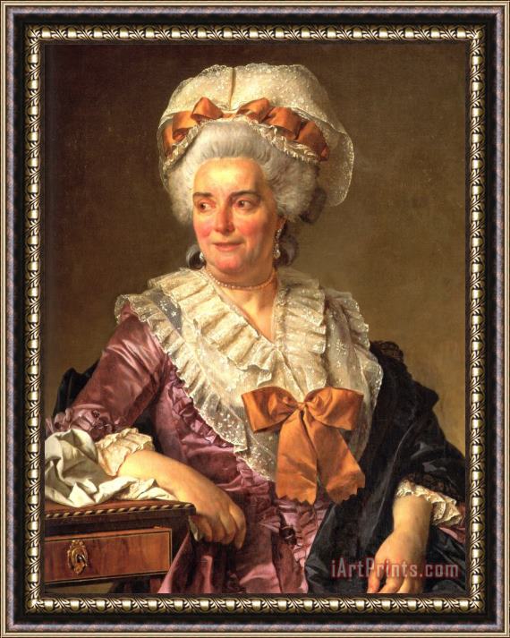 Jacques Louis David Portrait of Genevieve Jacqueline Pecoul Framed Painting