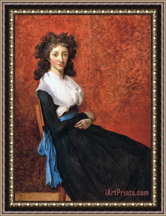 Jacques Louis David Portrait of Louise Trudaine Framed Print