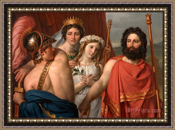 Jacques Louis David The Anger of Achilles Framed Painting