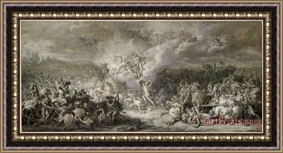 Jacques Louis David The Combat of Diomedes,1776 Framed Print