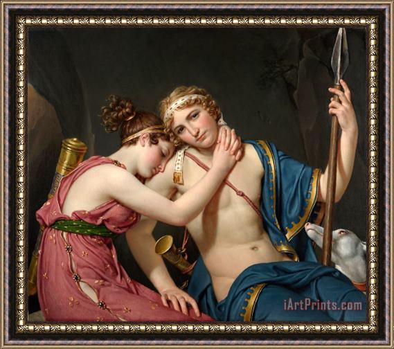 Jacques Louis David The Farewell of Telemachus And Eucharis Framed Painting