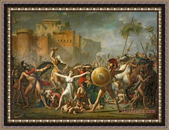 Jacques Louis David The Sabine Women Framed Painting