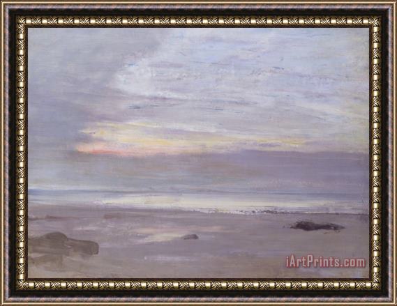 James Abbott McNeill Whistler Crepuscule in Opal, Trouville Framed Painting