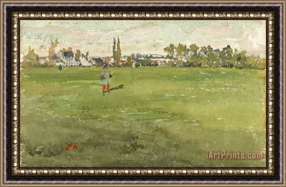 James Abbott McNeill Whistler Green And Silver Beaulieu, Touraine Framed Painting