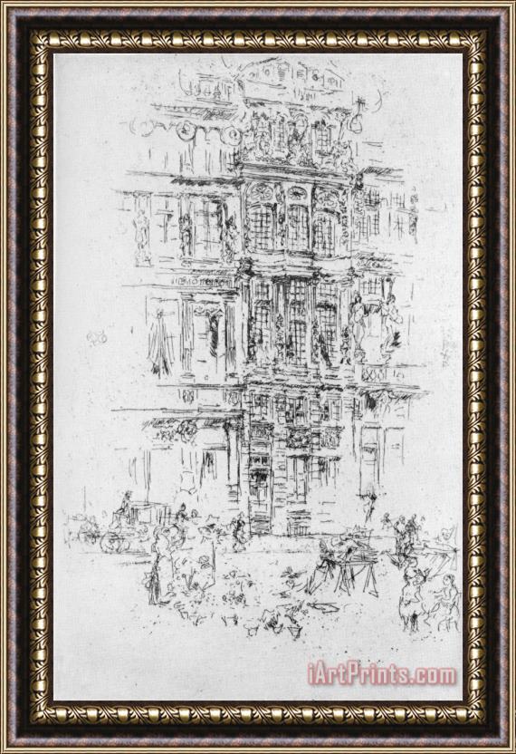 James Abbott McNeill Whistler Palaces, Brussels Framed Print