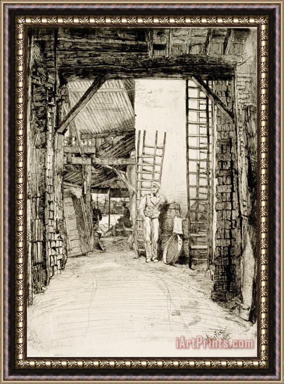 James Abbott McNeill Whistler The Lime Burner Framed Print