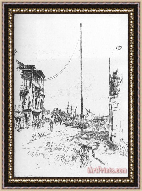 James Abbott McNeill Whistler The Little Mast Framed Painting