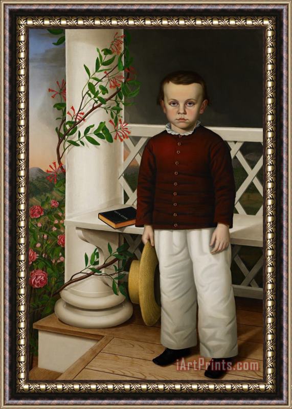 James B Read Portrait Of A Boy Framed Painting