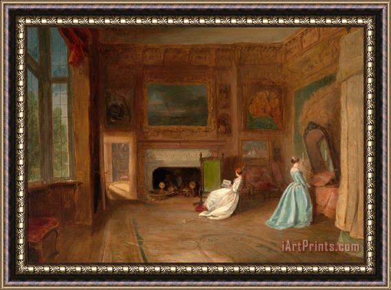 James Holland The Lady Betty Germain Bedroom at Knole, Kent Framed Painting