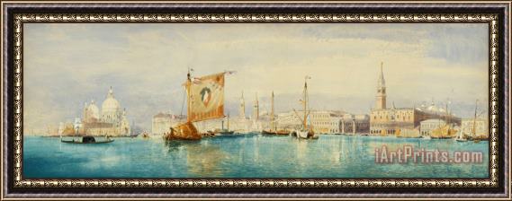 James Holland The Saint Mark's Basin, Venice Framed Painting