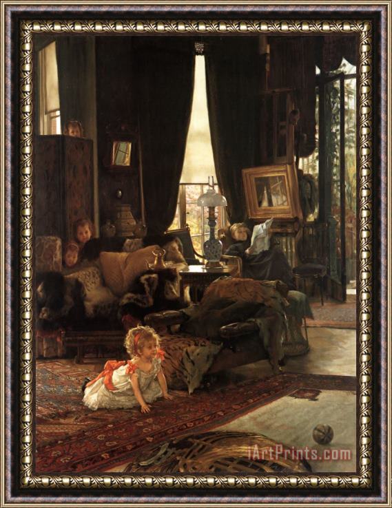James Jacques Joseph Tissot Hide And Seek Framed Painting