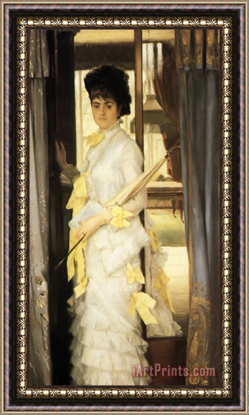 James Jacques Joseph Tissot Portrait of Miss Lloyd Framed Print